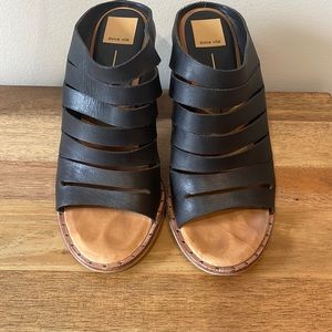 Dolce Vita | Block Heel Black Open Toe Mule | Sz 10